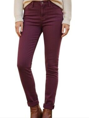 KanCan Burgundy Mid Rise Skinny Jeans